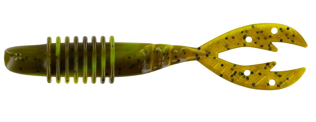 Big Bite Baits 2.75" Kamikaze Swimon Pumpkin Seed Chartreuse Tail