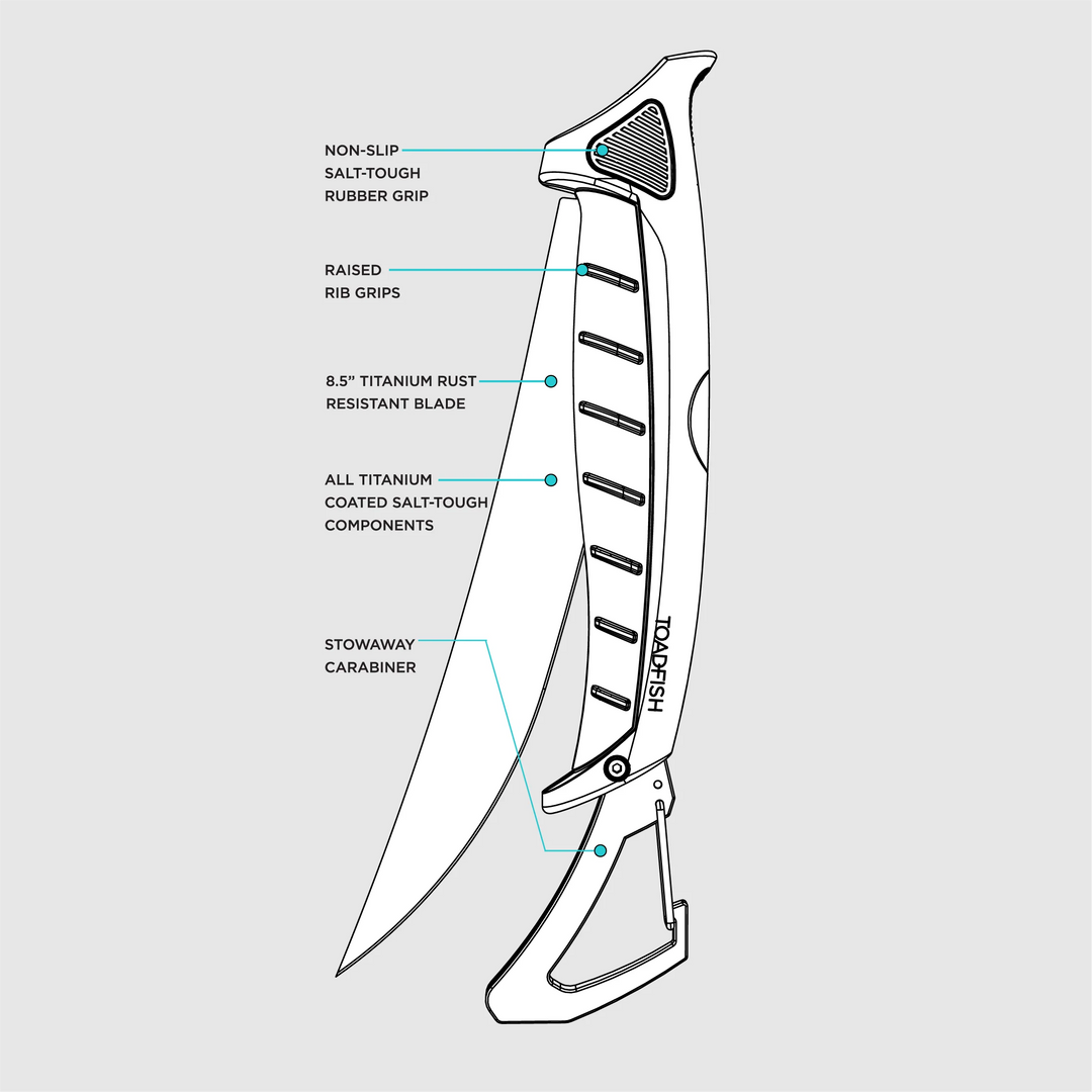 Toadfish Stowaway Filet Knife